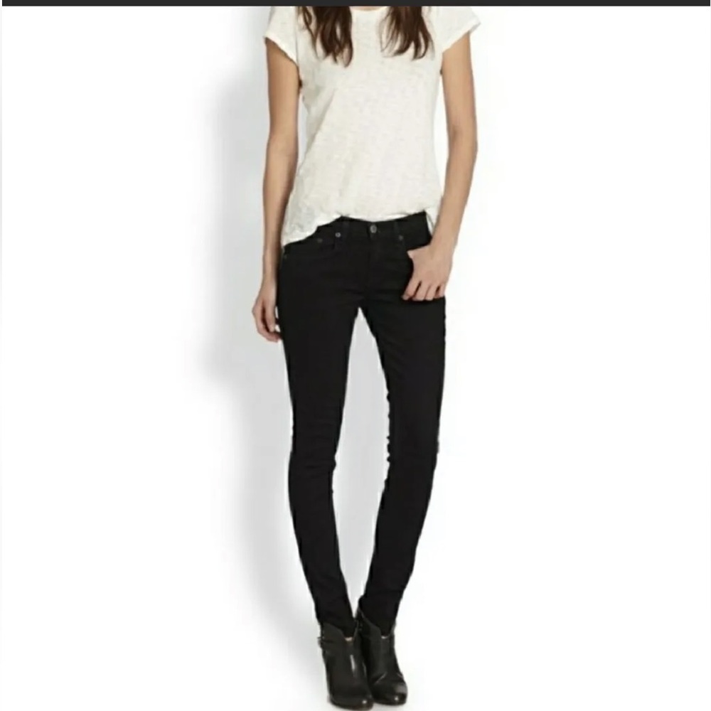 RAG & BONE “High-rise Skinny”. Color: Coal size: 26